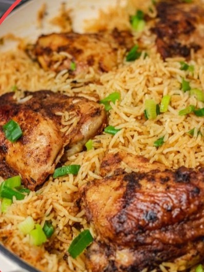 دجاج متبل مع الأرز